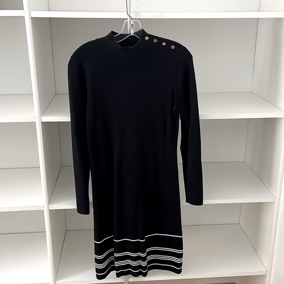 Ann Taylor Factory Dresses & Skirts - Ann Taylor Size Small Black Turtleneck Sweater Dress
